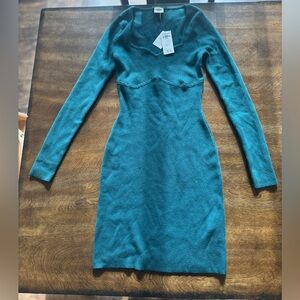 Abercrombie & Fitch, size small, teal sweater dresss